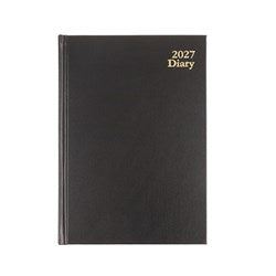 2027 DIARY A4 WTV OFFICE HARD COVER BLK