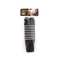 COFFEE CUPS W/LID RIPPLE WALL 10PK 400ML
