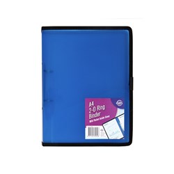 BINDER 2-0 RING A4 BLUE