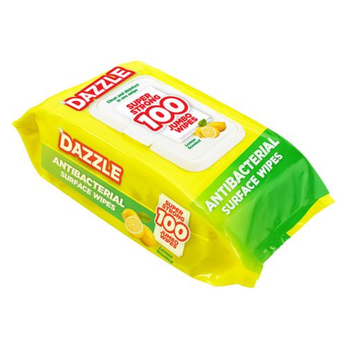 WIPES ANTIBACTERIAL LEMON 100PC