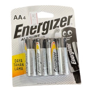 AA BATTERY ENERGIZER ALKALINE PK4