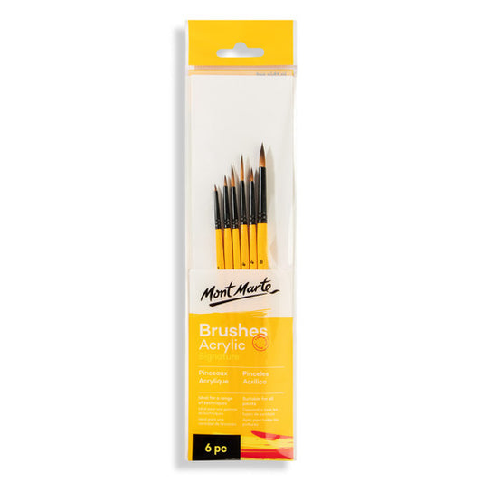 GALLERY SERIES BRUSH SET ACRYLIC 6PC