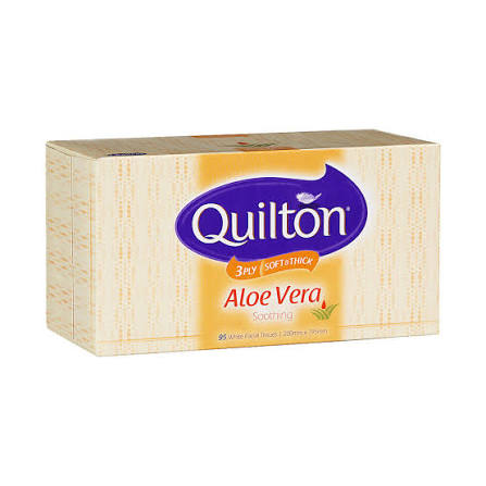 TISSUES QUILTON ALOE VERA 95SHTS