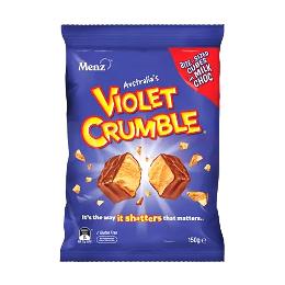 VIOLET CRUMBLE BITE SIZE CUBES 150G