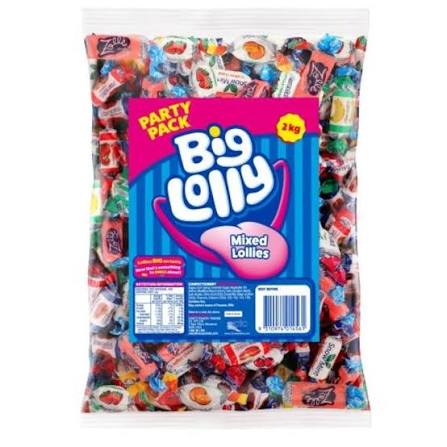 BIG LOLLY MIXED LOLLIES 2KG