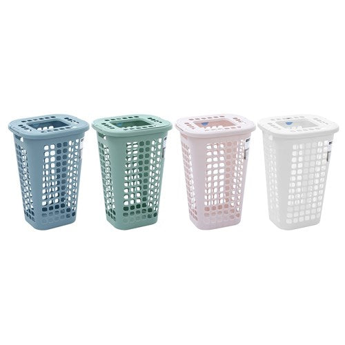 LAUNDRY HAMPER LIDDED 58LT