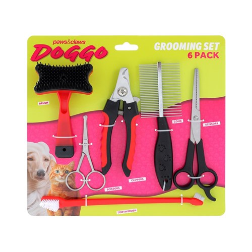 PET GROOMING PACK 6PC