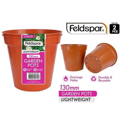 PLANTER POTS 2PC 13X12CM