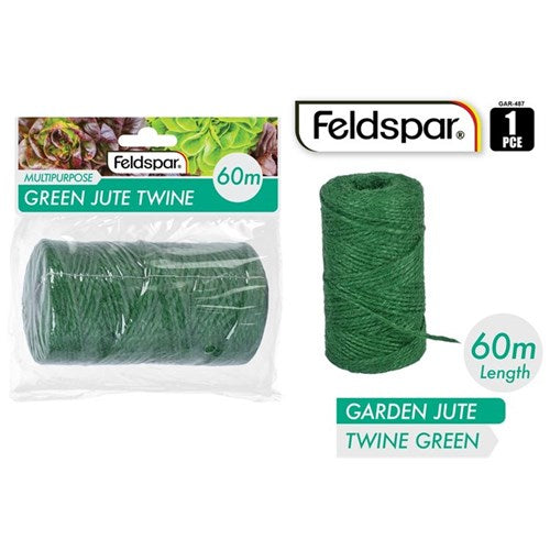 JUTE TWINE GREEN 60M