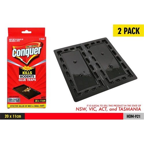 MOUSE GLUE TRAPS 2PK 20X11CM