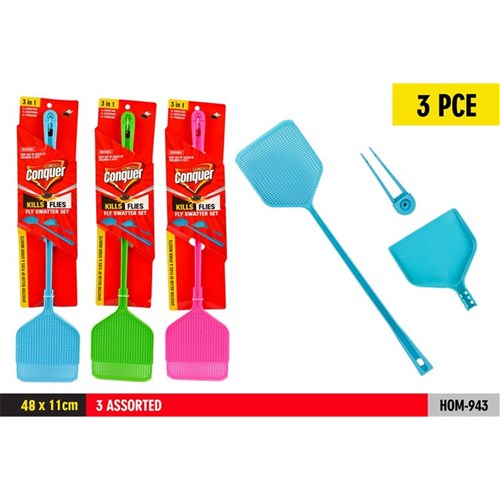 FLY SWATTER 3 IN 1 48X11CM