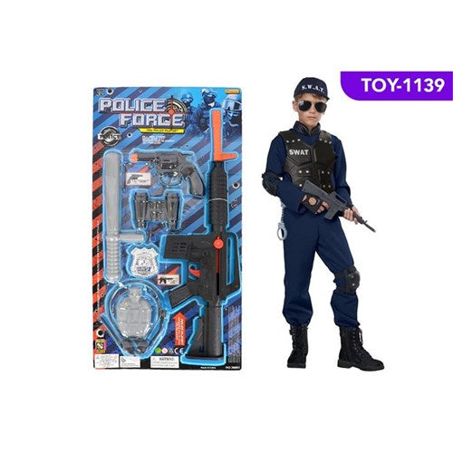 POLICE FORCE PLAY SET 7PC
