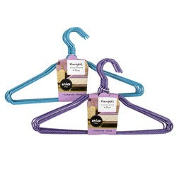 COAT HANGERS WIRE COATED 10PK