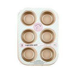 CUPCAKE BAKING TRAY 6 CUP 26X18X3CM