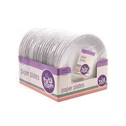 PLATES DISPOSABLE PAPER RND PK20 23CM
