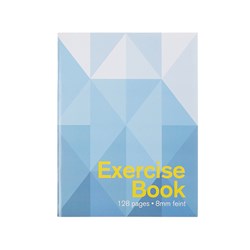 EXERCISE BOOK 8MM RULED 17X22CM