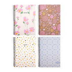 NOTEBOOK PRINTED COVER SPIRAL A5 120PG