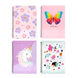NOTEBOOK A4 PRINTED COVER GIRLS ASSST