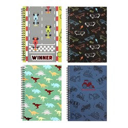 NOTEBOOK A4 PRINTED COVER BOYS ASSST