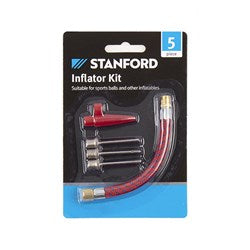 INFLATOR KIT 5PC BIKES/BALLS/INFLATABLES
