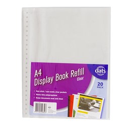 DISPLAY BOOK A4 REFILL 20PC
