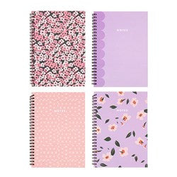 NOTEBOOK A4 PRINTED SPIRAL 120PG