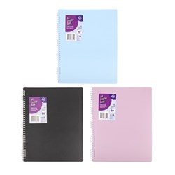 DISPLAY BOOK SPIRAL BOUND A4 20 POCKETS