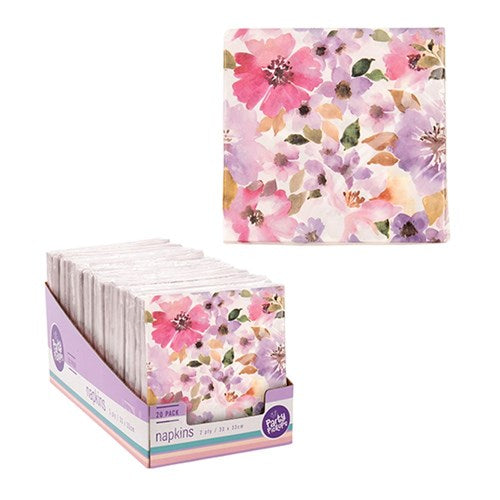 NAPKINS 20PK 33X33CM FLORAL