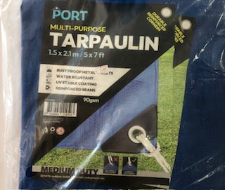 TARPAULIN BLUE 153X214CM (5X7FT)