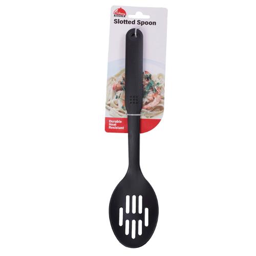 SPOON SLOTTED NYLON BLACK
