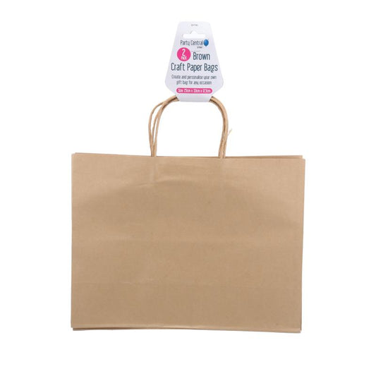 PAPER BAGS BROWN HORIZONTAL 25X31X11CM