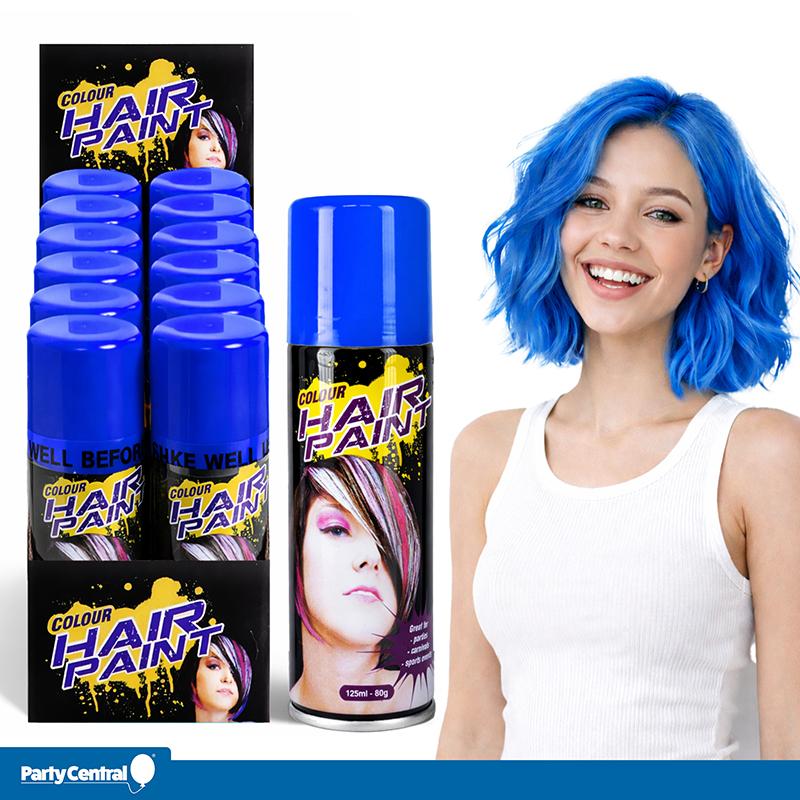 HAIR SPRAY COLOUR FLURO BLUE 125ML
