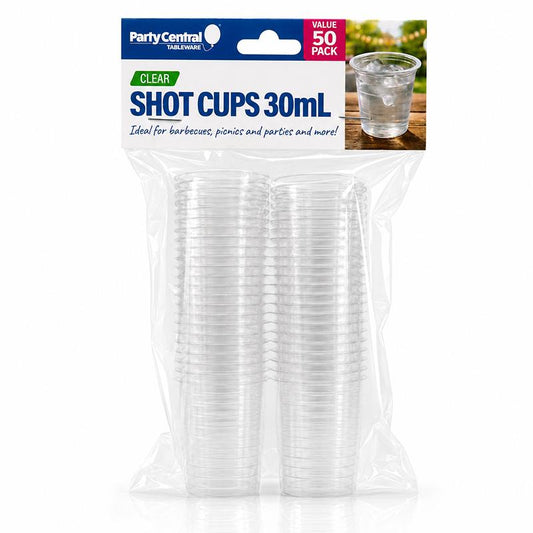 SHOT CUPS CLEAR 30ML 50PK