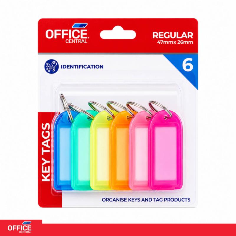 KEY TAGS CLRD 6PC