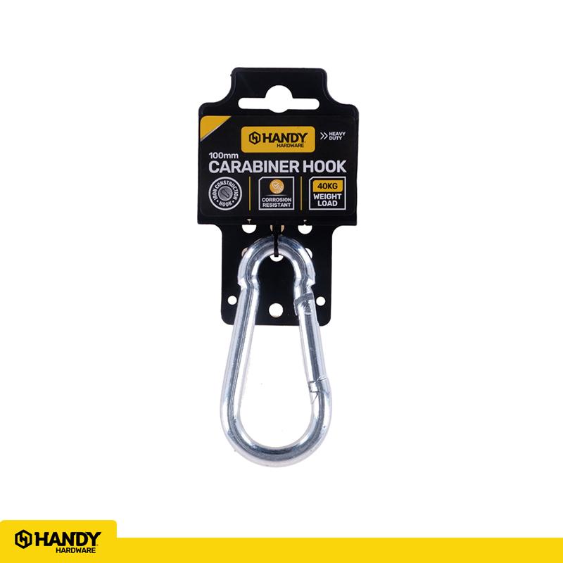 CARABINER HOOK 10MM X 100MM