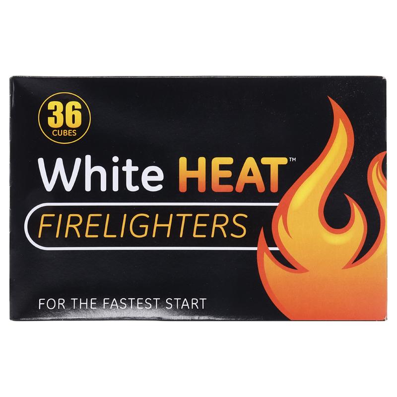 FIRE LIGHTERS WHITE HEAT 36PK