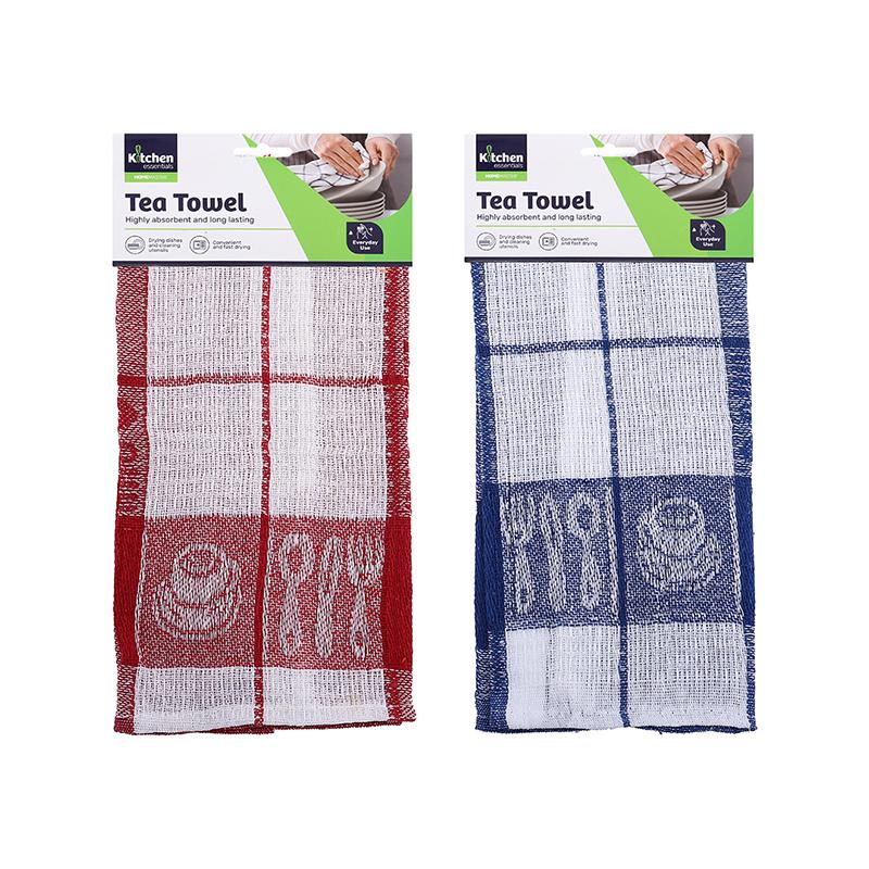 TEA TOWEL 38X63CM ASST CLRS