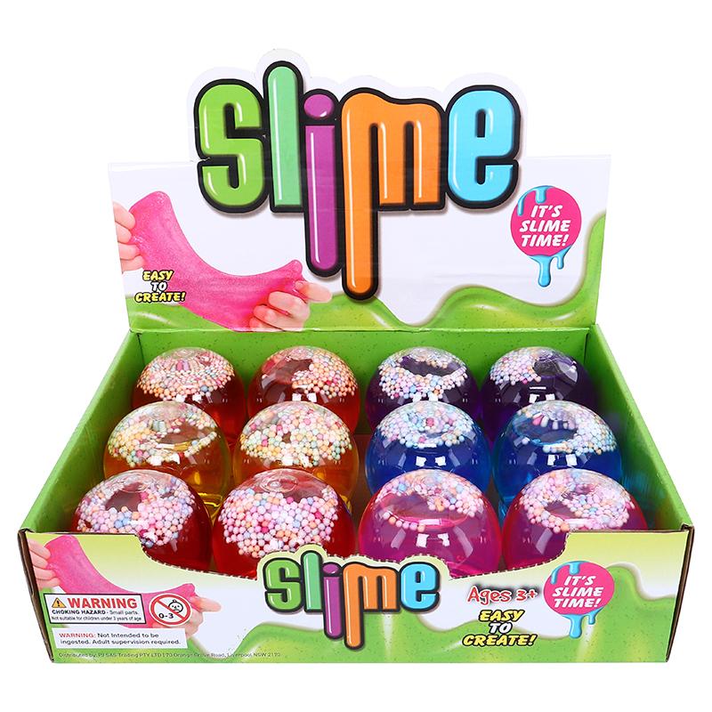 SLIME CRYSTAL W/CLRD BALLS ASST