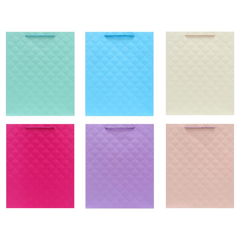 GIFT BAG DIAMOND EMBOSSED MED