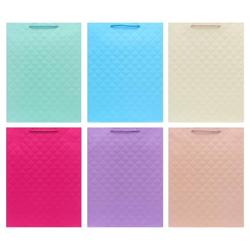 GIFT BAG DIAMOND EMBOSSED LGE