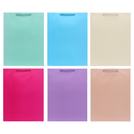 GIFT BAG PLAIN CLRS LGE