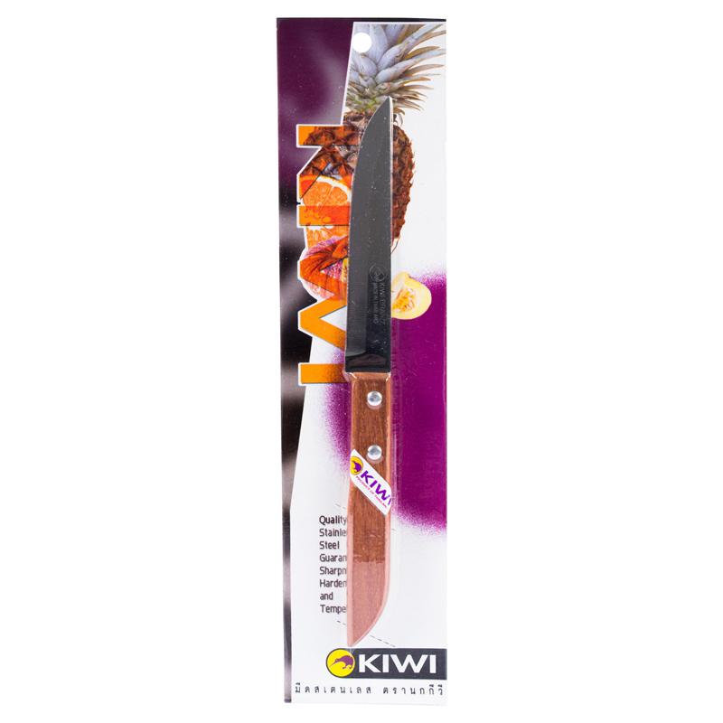 KNIFE UTILITY KIWI W/WOODEN HANDLE 12.5C