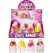 SQUISHY FRUIT BOTTLE ASST