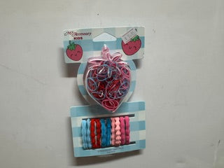 HAIR TIES MIXED PACK 210PC STRAWBERRY