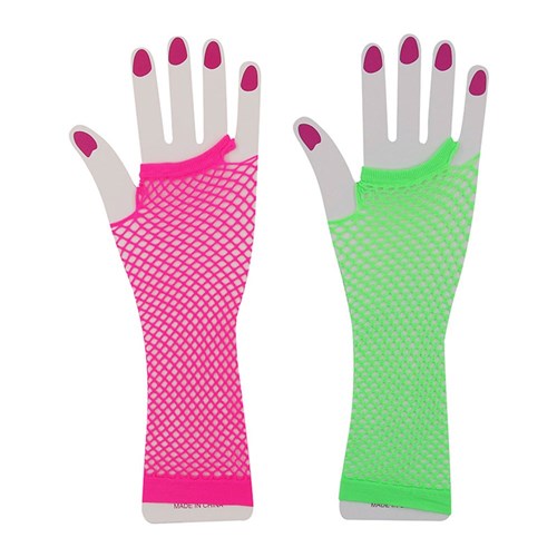80'S FISHNET GLOVES LONG