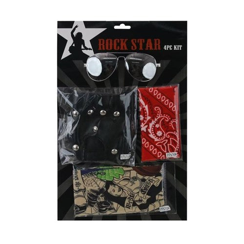 80'S ROCK STAR KIT 4PC