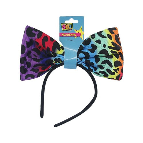 80'S HEADBAND ANIMAL PRINT