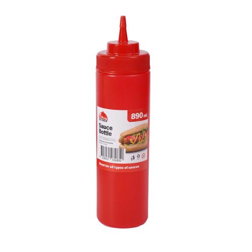 SQUEEZE BOTTLE 1000ML RED