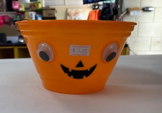 HALLOWEEN BOWL W/EYES 15X9CM