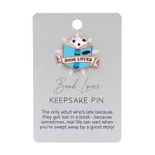 BOOK LOVER KEEPSAKE PIN